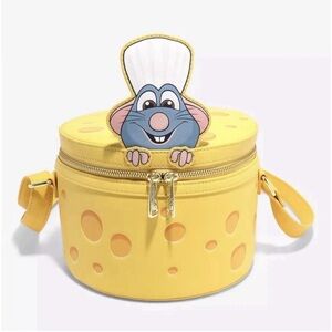 Loungefly Disneys Pixar Yellow Ratatouille Cheese Crossbody Bag NWT